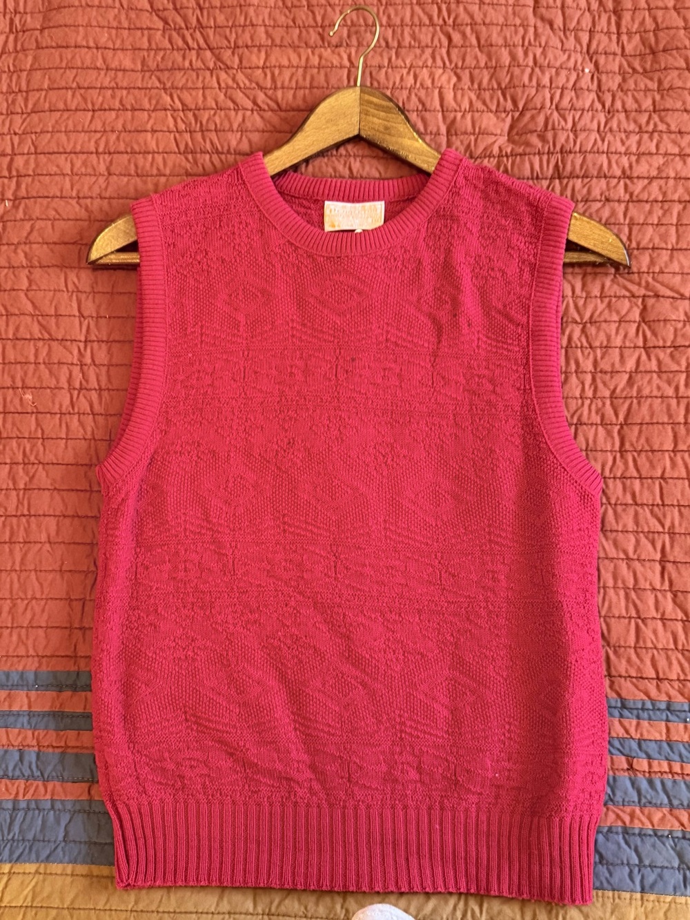 Pendleton Hot Pink Sleeveless Knit Tank